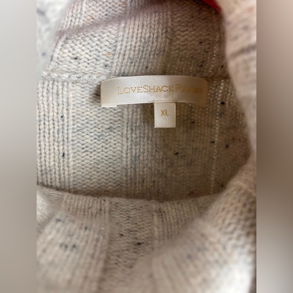 LOVESHACKFANCY Kerry cashmere turtleneck sweater XL -never worn! - Picture 3 of 8